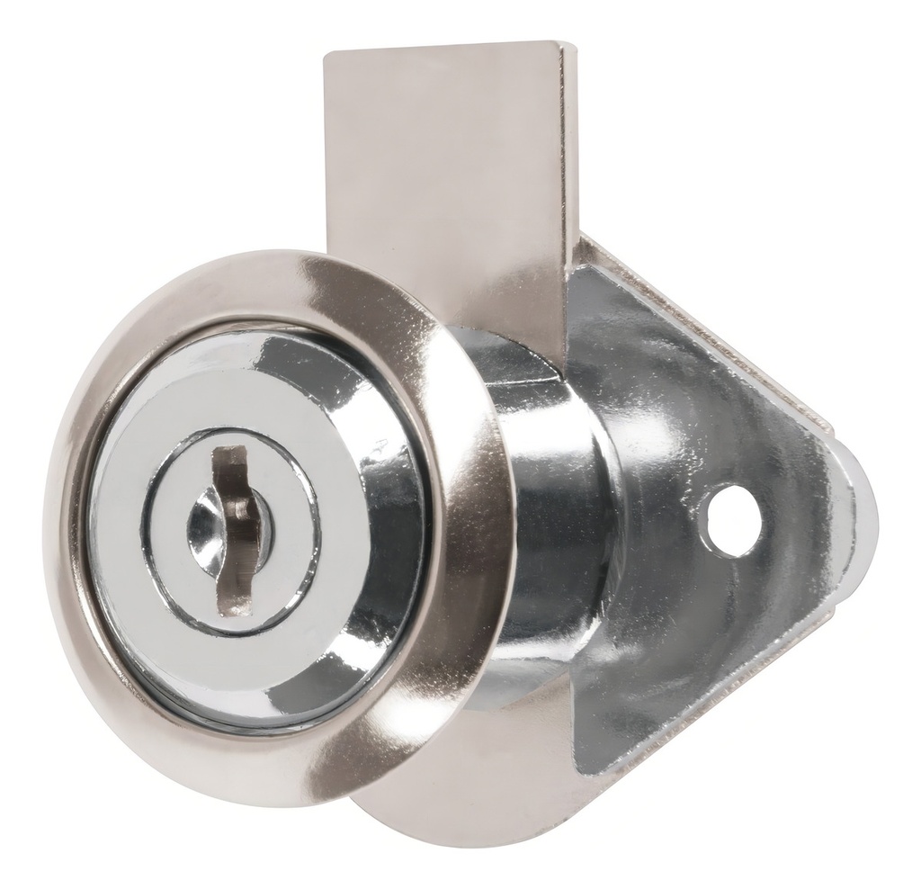 [TR-CM-21C-P] Cerradura para mueble, modelo 21, cromo, HERMEX BASIC