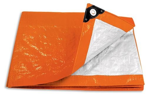 Lona de polietileno 2 x 3 m, naranja, 110 g/m2, PRETUL