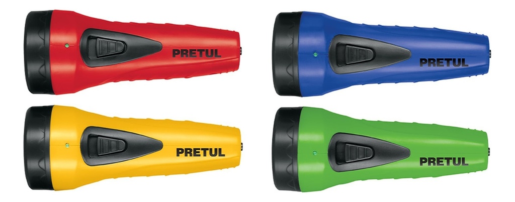 Linterna plástica de LED, 100 lm, recargable a granel PRETUL