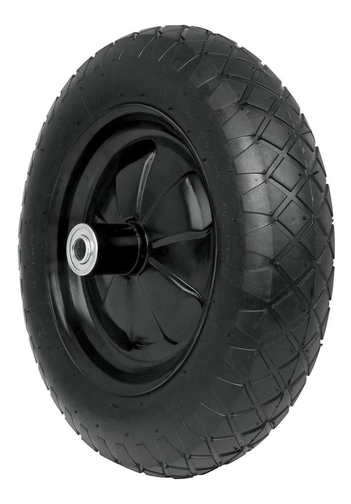 Llanta completa neumática 14', incluye eje y baleros, Pretul