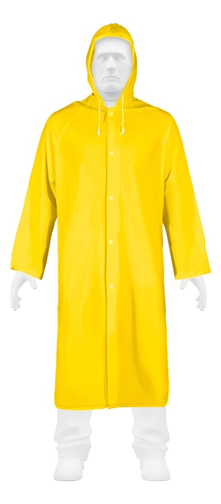 [TR-IMPER-XL-P] Gabardina Impermeable Ligera de Pvc, Talla Xg, Pretul