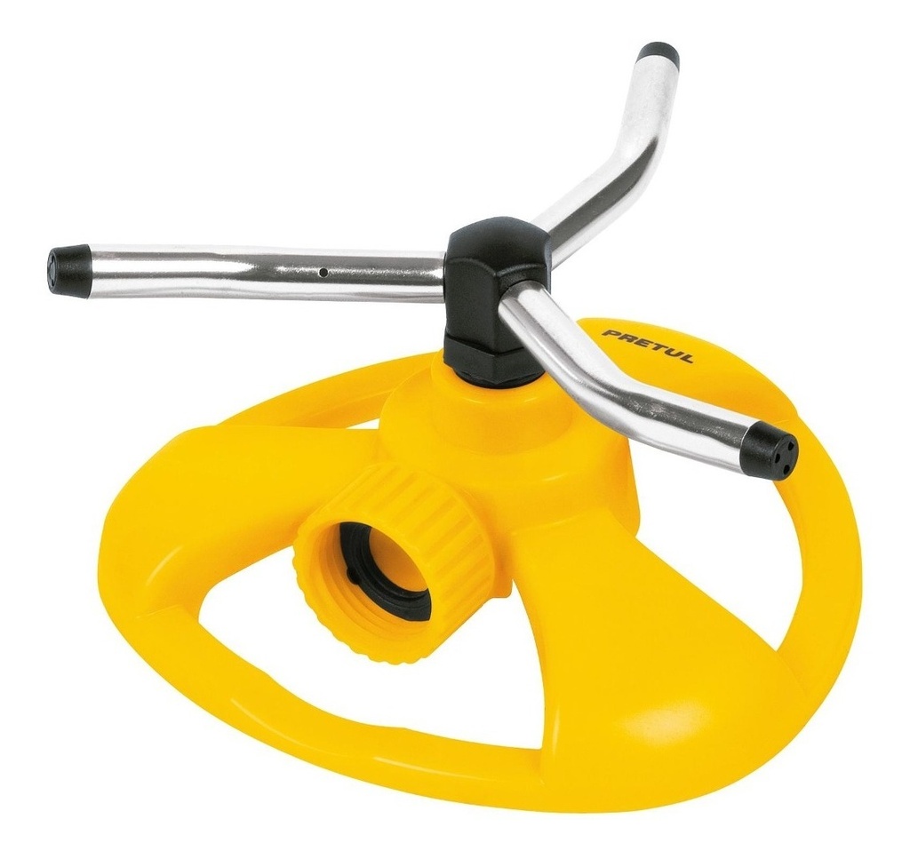 Aspersor giratorio de 3 brazos con base plástica, PRETUL