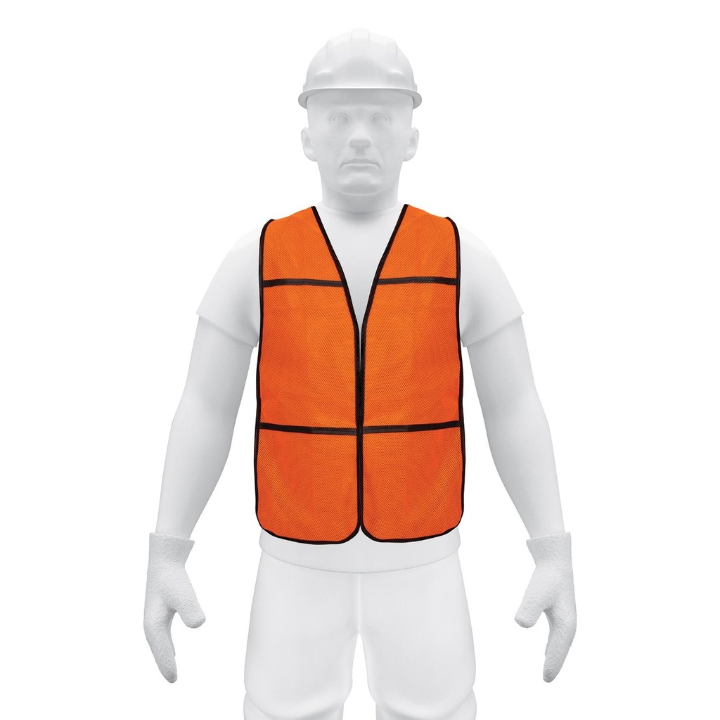 [TR-CHS-100N] Chaleco de Seguridad, Uso de Día, Naranja, Pretul