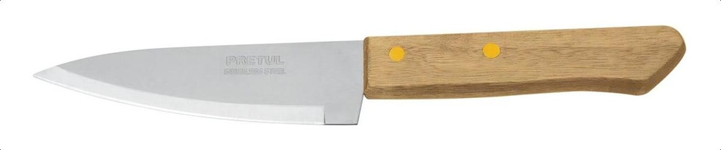 [TR-CUCH-M51] Cuchillo de chef 5' mango de madera, Pretul