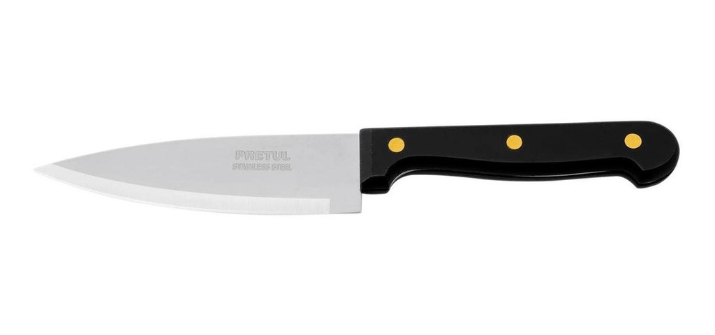 Cuchillo de chef 5' mango de polipropileno, Pretul