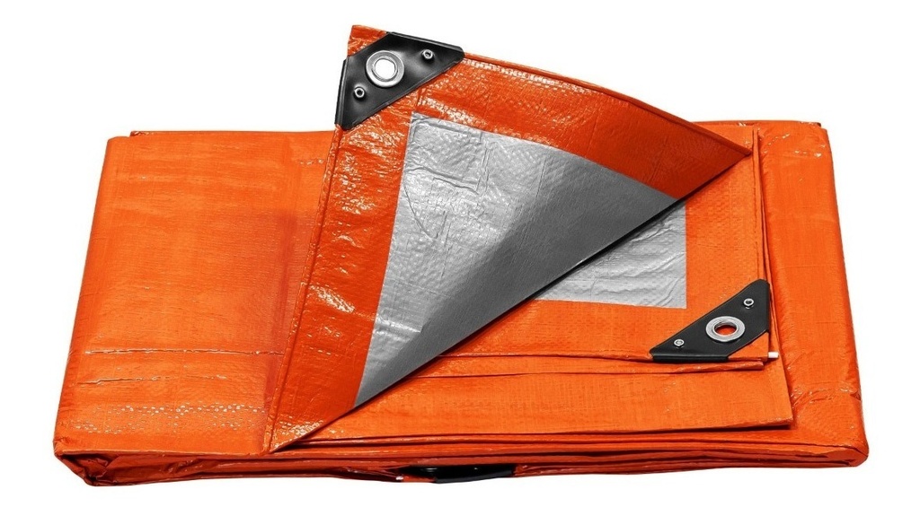 Lona de polietileno 3 x 3 m, naranja, 110 g/m2, PRETUL
