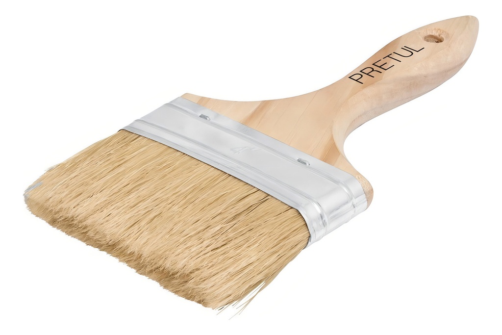 Brocha uso general de 4' con mango de madera, Pretul