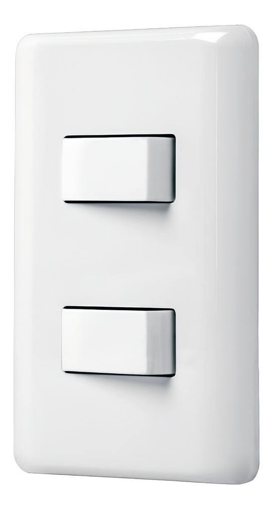 [TR-PA-APDO-EB] Placa armada 1 interruptor sencillo + 1 de 3 vías, Basic