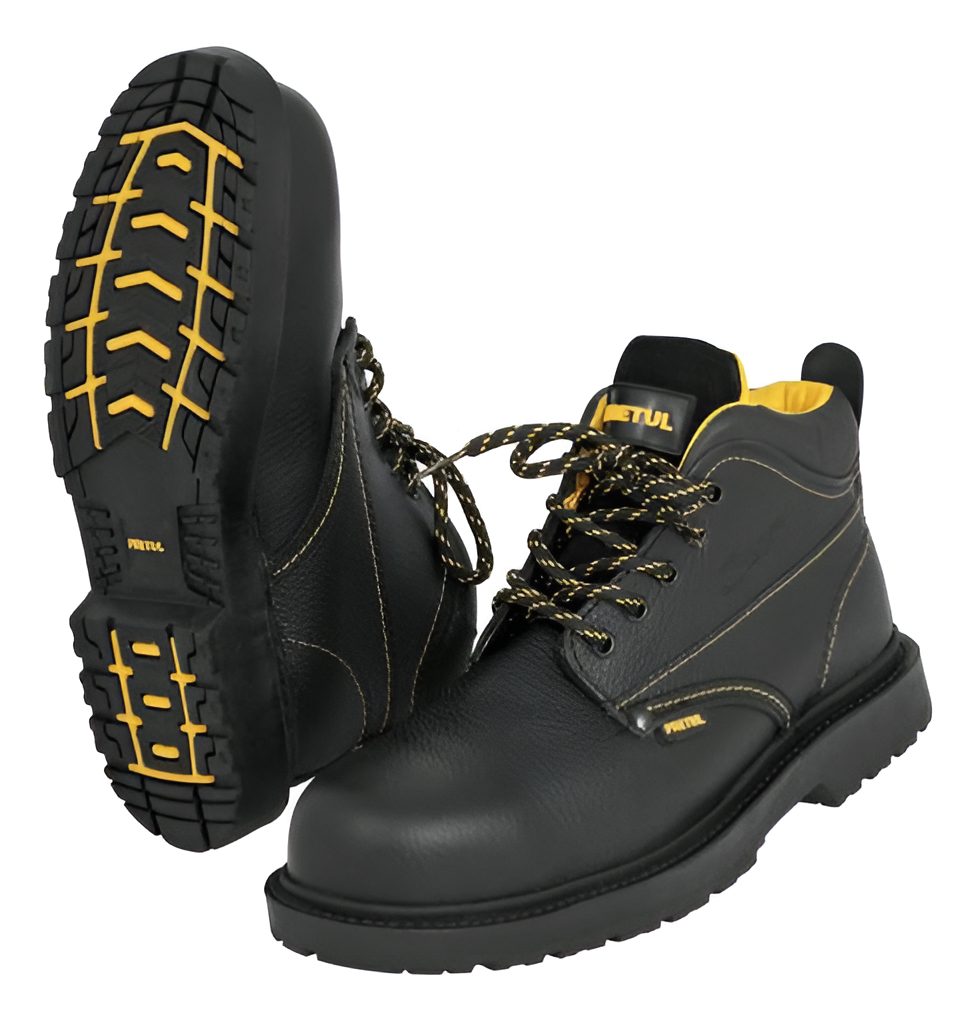 [TR-ZC-024N] Bota de seguridad negra, #24, casquillo de poliamida, PRETUL