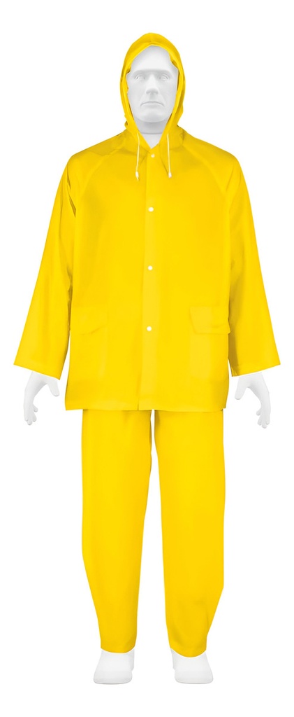 Conjunto impermeable ligero de PVC, talla M, Pretul