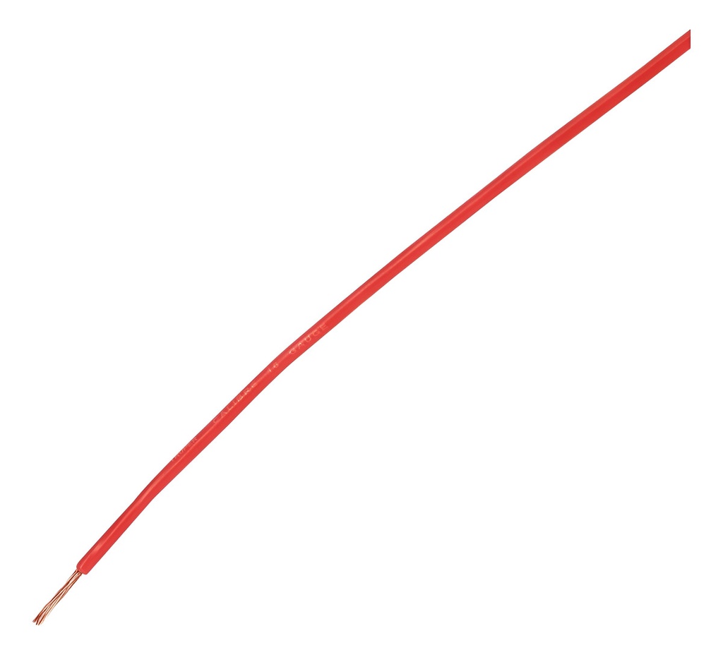 Cable Primario Calibre 16 Rollo 9 M Rojo Truper 101121 Rojo
