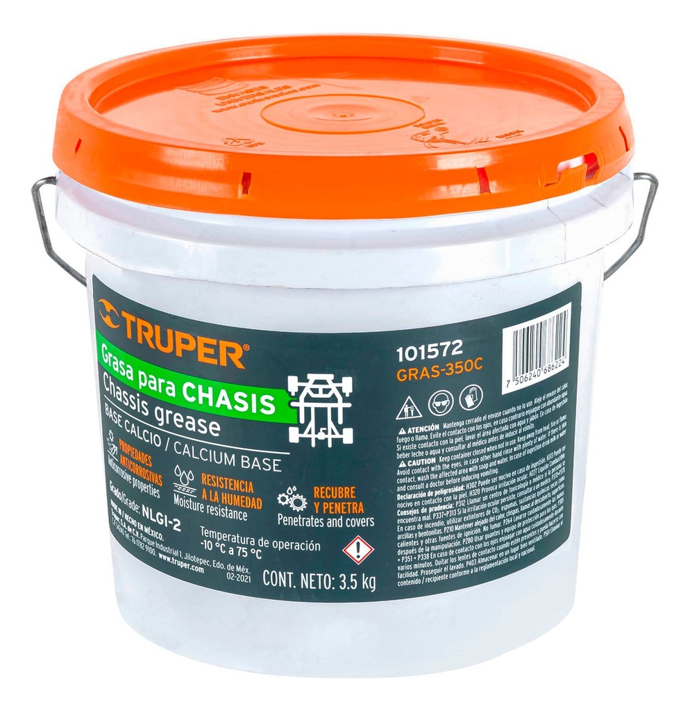 Grasa Lubricante Multiusos Base Calcio 3.5 Kg Truper 101572