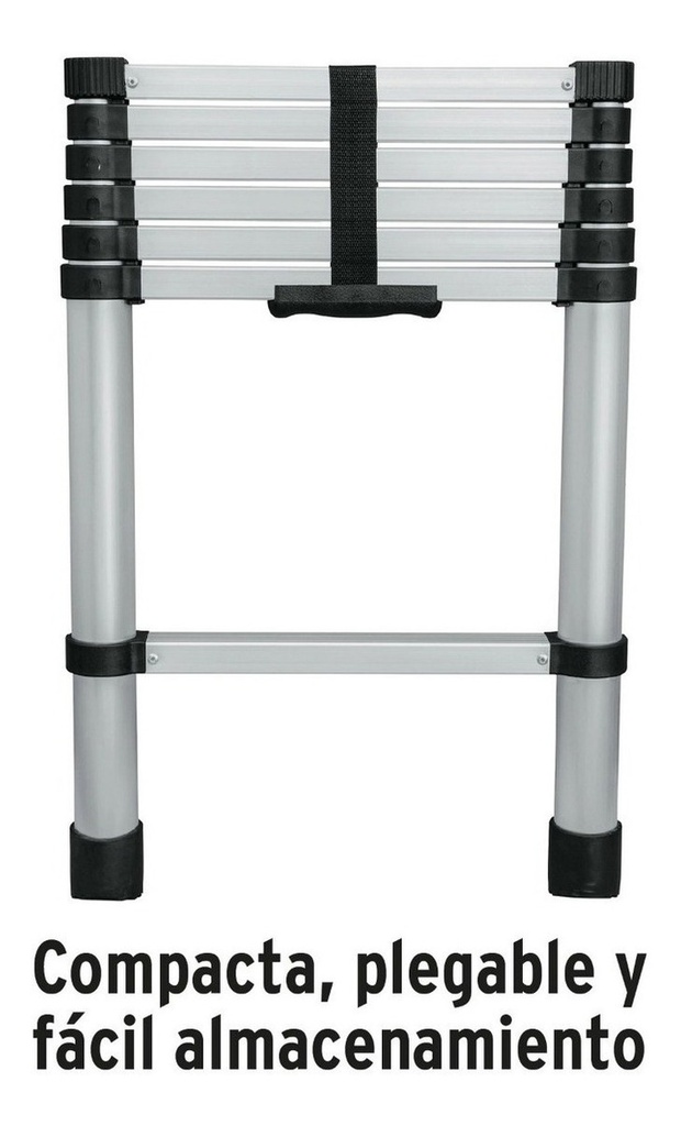 [TR-ESTE-207] Escalera Telescópica 7 Peldaños Tipo Ii Truper 101903 Color Plateado
