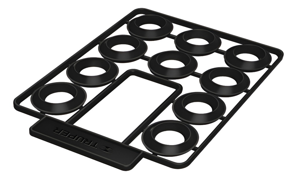 Empaque Manguera De Hule 10 Pz Truper 10381 Naranja Claro