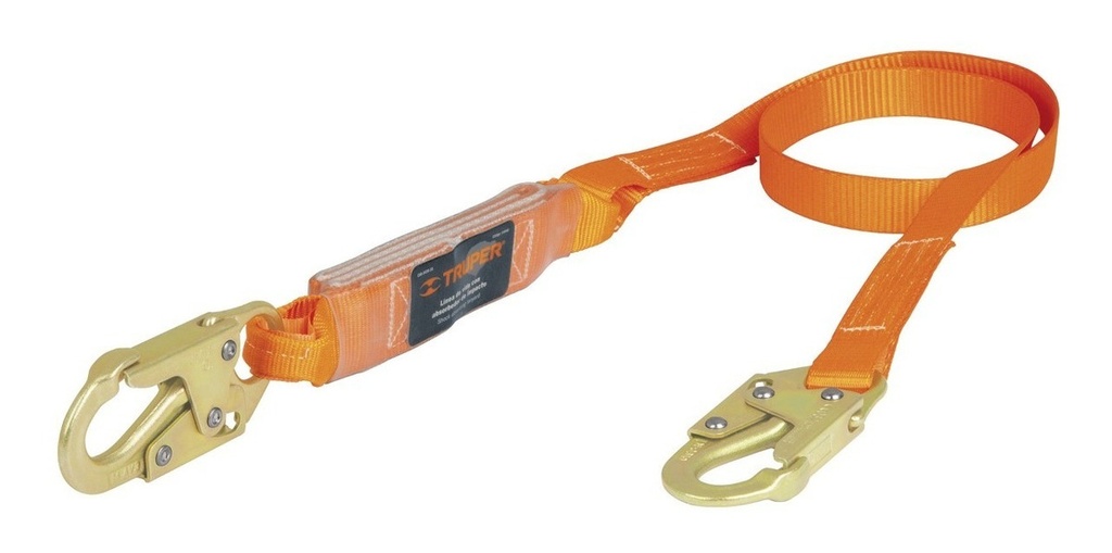 Linea De Vida Con Absorbedor De Impacto Ansi Truper 10510 Color Naranja