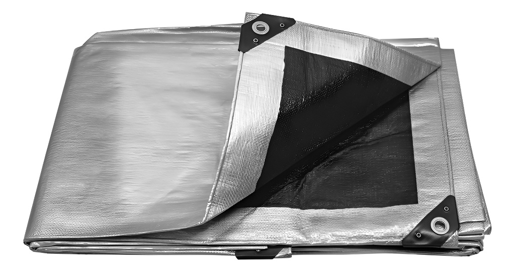 Lona Reforzada Gris 3 X 5 Mt Truper 10771