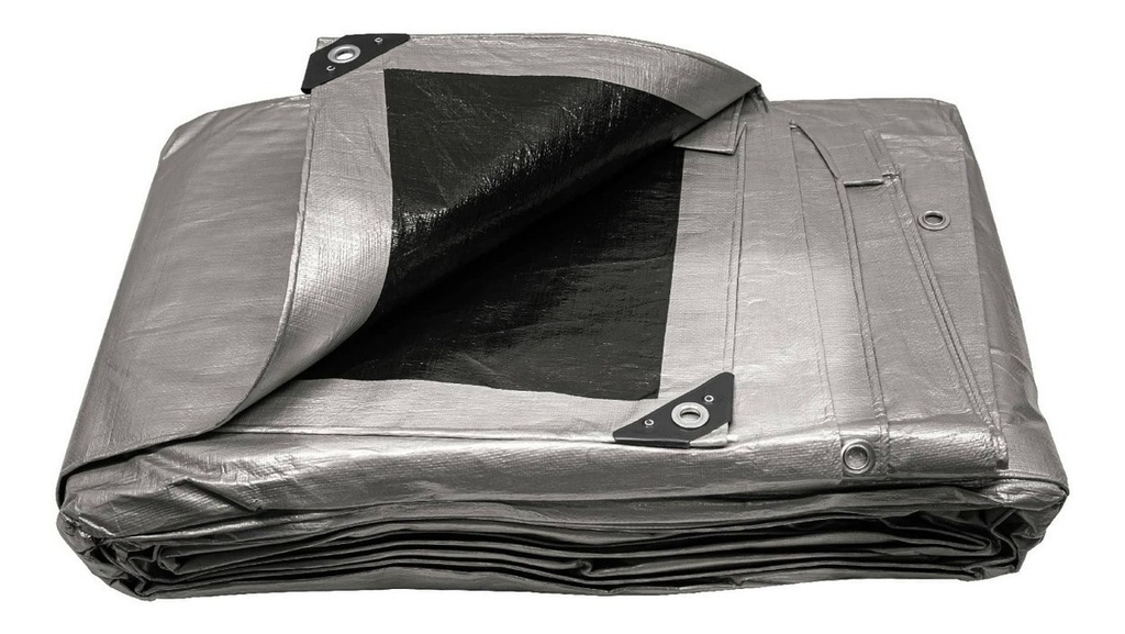Lona Reforzada Gris 6 X 9 Mt Truper 10778