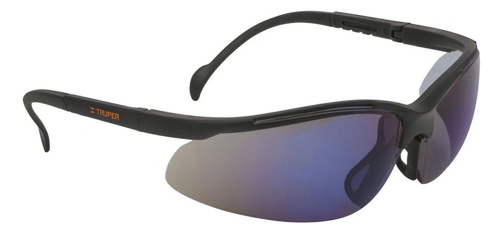 Lentes De Seguridad Ligeros Con Marco, Espejo Azul, Vision