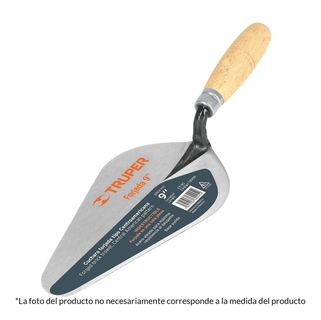 Cuchara Centroamericana 6'' Una Pieza Truper 13003