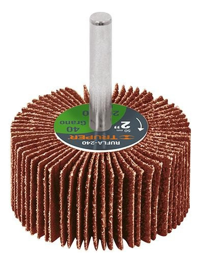 Rueda Flap 2' Grano 40 Truper 13036