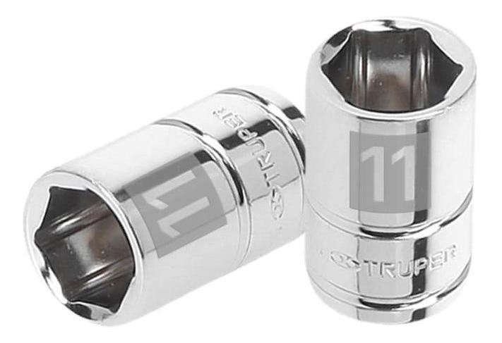 Dado 1/4" 6 Puntas Milimetrico 11 Mm Truper 13173