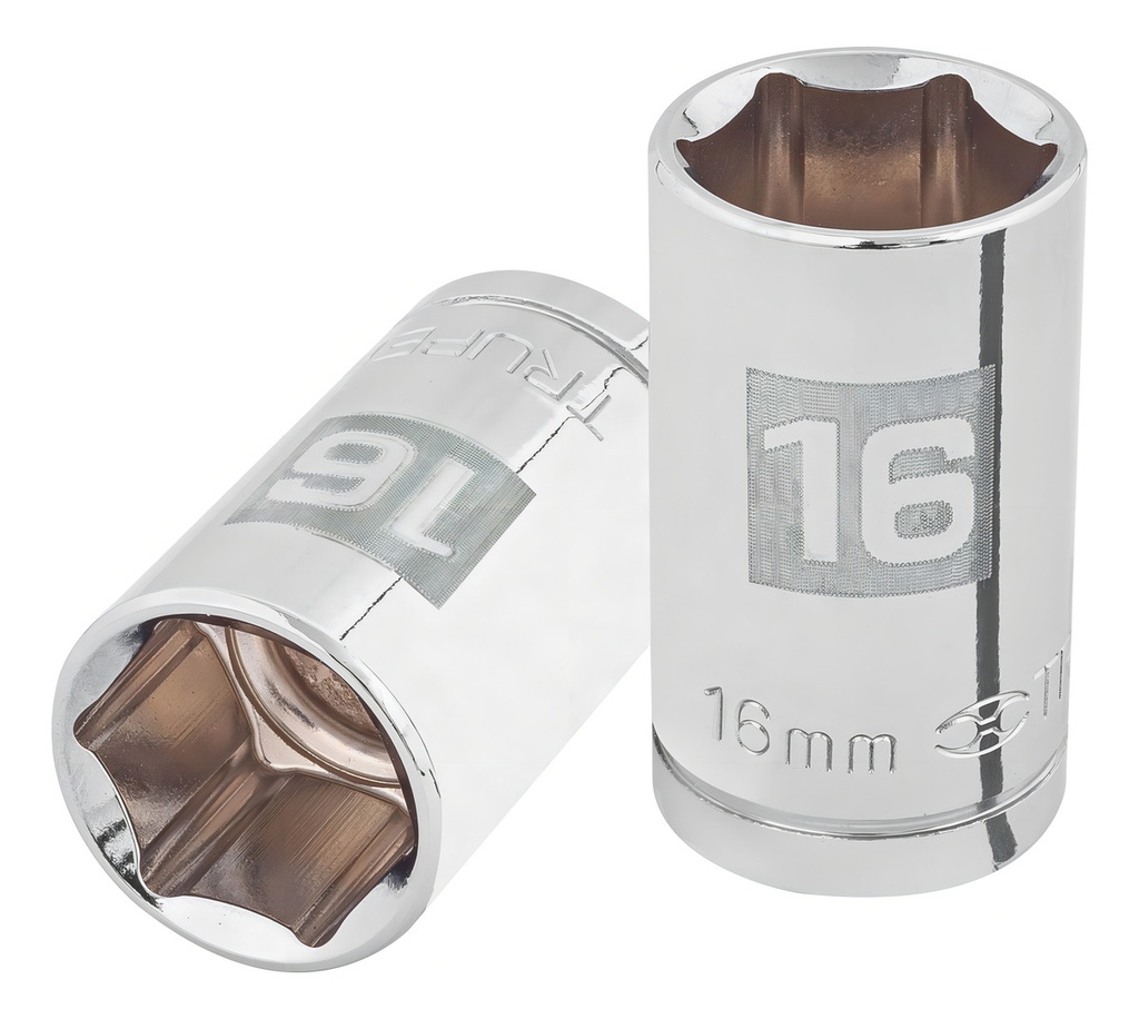 Dado 1/2' 6 Puntas Milimetrico 16 Mm Truper 13266 Color Plateado