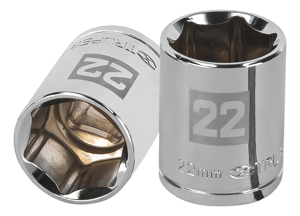 Dado 1/2' 6 Puntas Milimetrico 22 Mm Truper 13272 Color Plateado