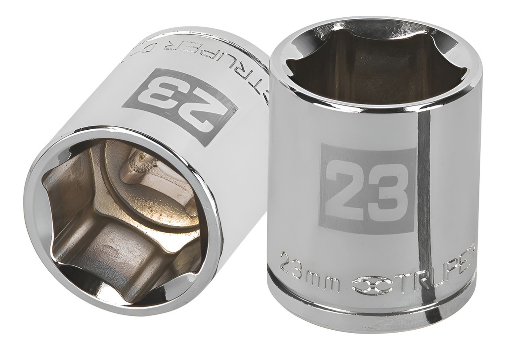 Dado 1/2" 6 Puntas Milimetrico 23 Mm Truper 13273 Plateado
