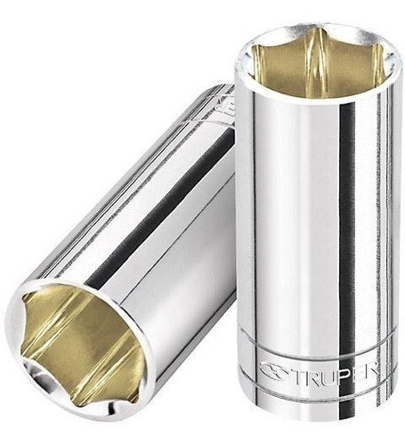 Dado 1/2' 6 Puntas Standard Largo 15/16' Truper 13332 Color Plateado