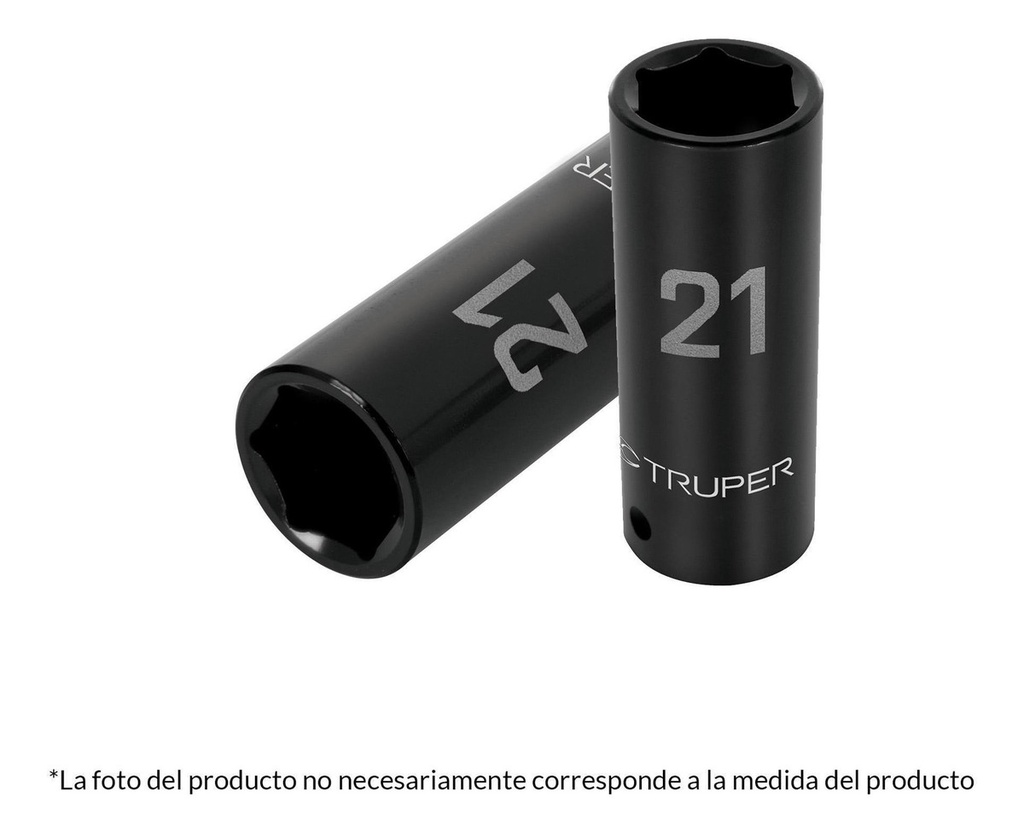 Dado 1/2' 6 Puntas Impacto Largo 7/16' Truper 13387