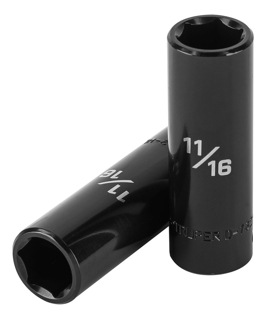 Dado 1/2' 6 Puntas Impacto Largo 11/16' Truper 13391