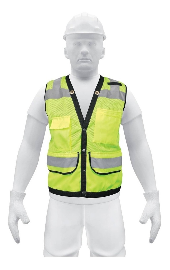 Chaleco Verde Reforzado Talla Xg Truper 13484