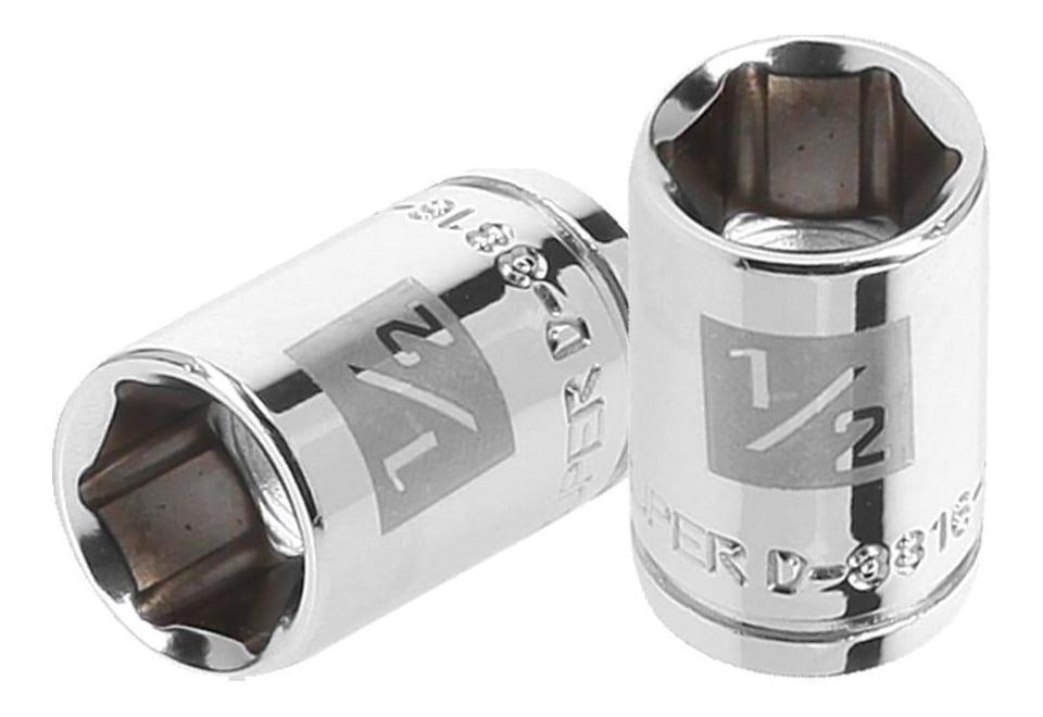 Dado 3/8' 6 Puntas Standard 1/2' Truper 13609