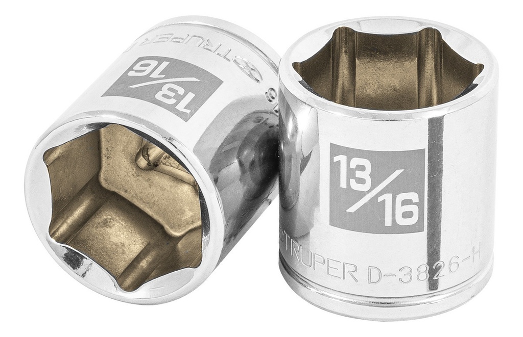 Dado 3/8" 6 Puntas Standard 13/16" Truper 13614