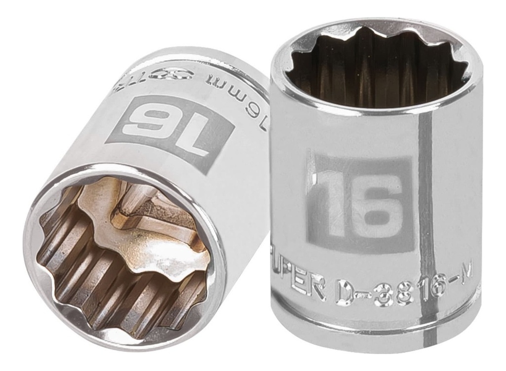 Dado 3/8' 12 Puntas Milimetrico 16 Mm Truper 13636