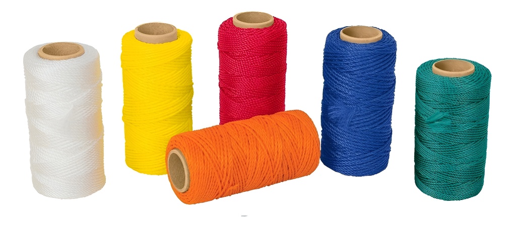 [TR-HIL-65A] Hilo Albañil Chico 65 Mt Amarillo Truper 14045 Color Blanco-amarillo-rojo-azul-verde-naranja