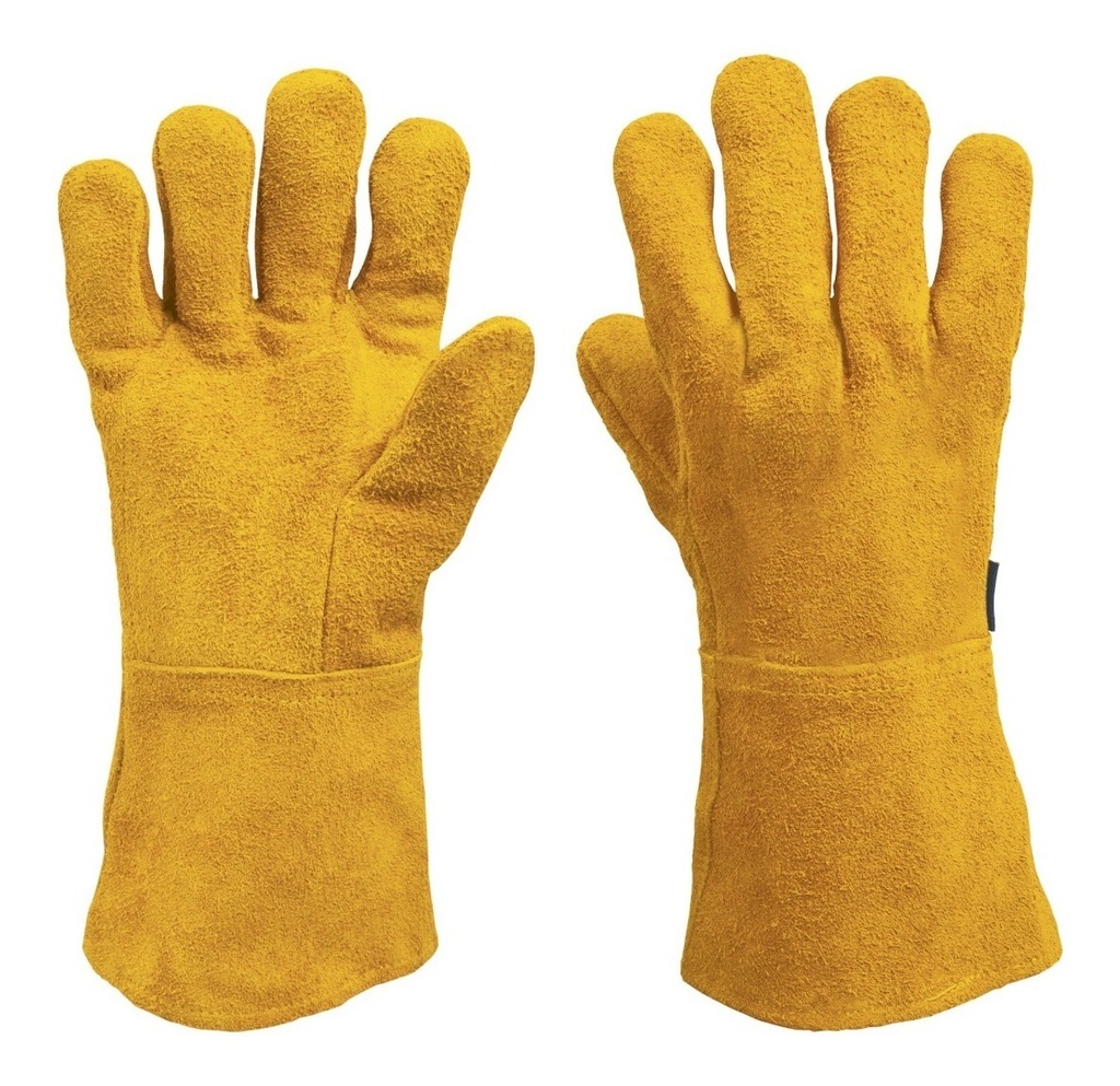 [TR-GU-525] Guantes Carnaza Uso Rudo Largo Truper 14242 Unitalla