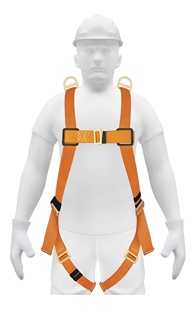 Arnes Cuerpo 3 Anillos Contracaida, Rescate Truper 14433 Color Naranja Talla