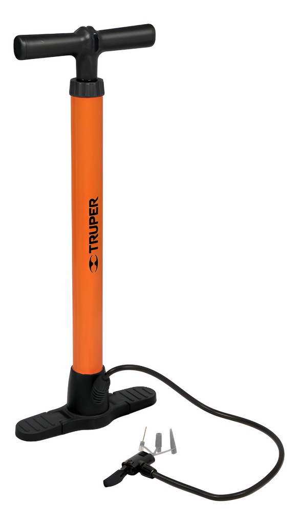[TR-BOM-TR] Bomba Inflar Manual Uso Rudo 23  Truper 14863 Gris