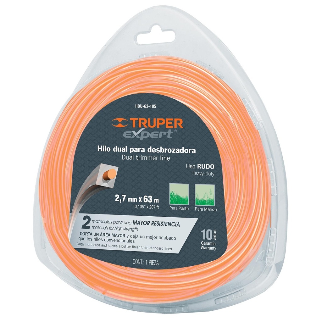 Hilo Dual 2.7 Mm X 63 Mt Truper 15966