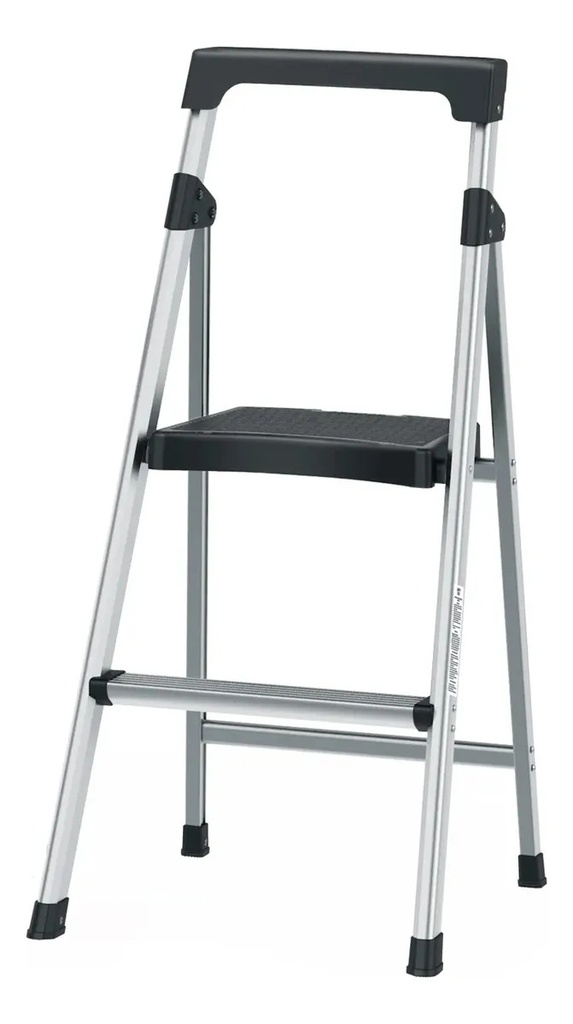 Escalera Tubular Plegable 2 Peldaños Aluminio Truper Estu-2a