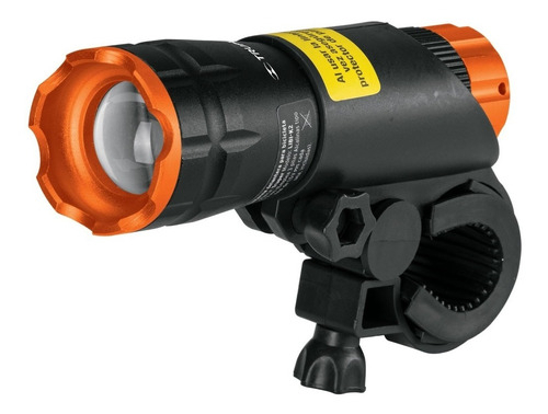 [TR-LIBI-100D] Linterna Aluminio Para Bicicleta 100 Lumenes Truper 16796 Color De La Linterna Negro