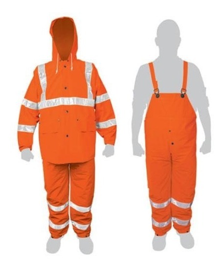 [TR-TRA-NAR-S] Traje Proteccion 2 Pz Reflejante Naranja Ch Truper 17407