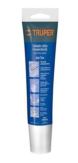 Silicon Alta Temperatura Azul 85 Gr Truper 17568