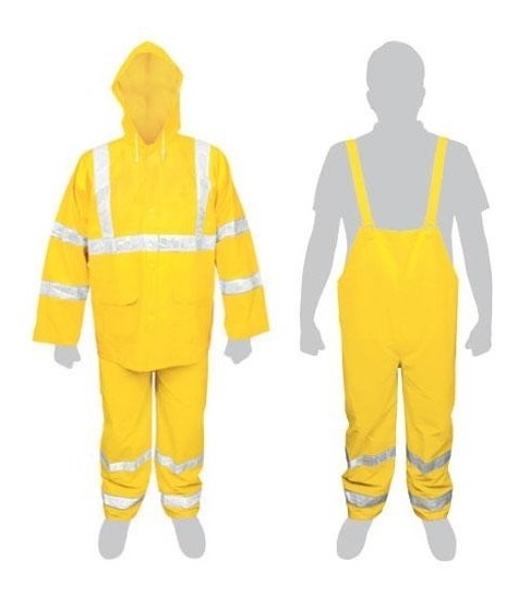 [TR-TRA-REF-S] Traje Proteccion 2 Pz Reflejante Amarillo Ch Truper 18415