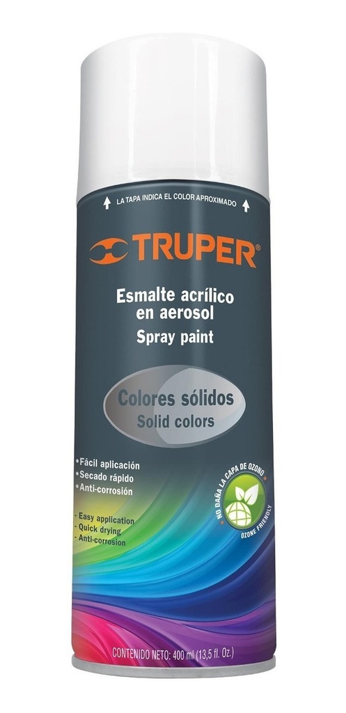 [TR-PA-BB] Esmalte Aerosol Blanco Brillante Truper 19032 Blanco