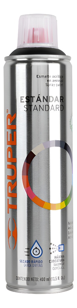 [TR-PA-NM] Esmalte Aerosol Negro Mate Truper 19033 Negro