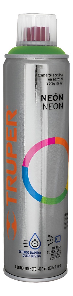 [TR-PAF-VE] Esmalte Aerosol Verde Fluorescente Truper 19073 Fluorescente Verde