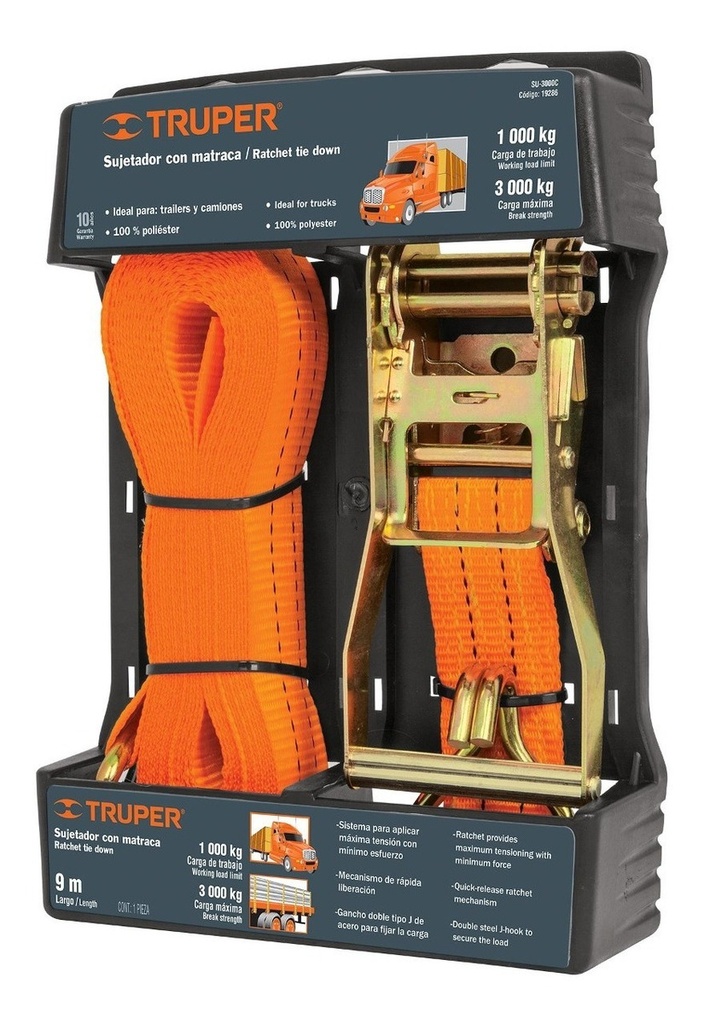 Sujetador Con Matraca 1,000 Kg Truper 19286
