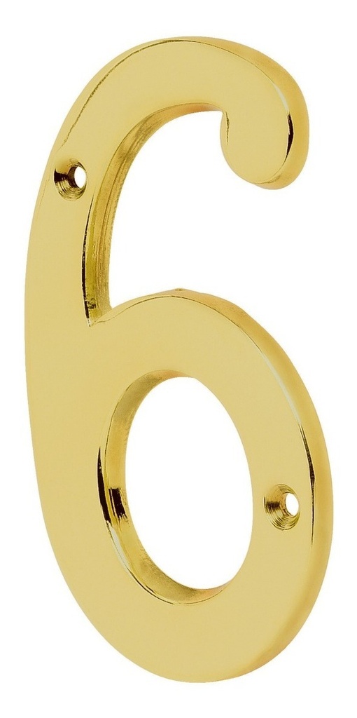 Número Chico 6 Hermex 43684 Color Dorado Truper